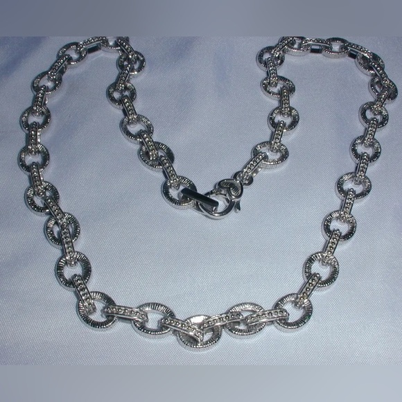 Judith Ripka sterling silver necklace
